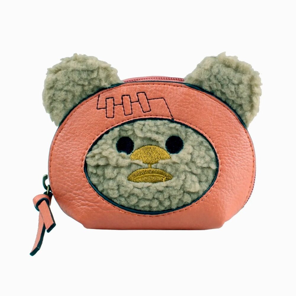 Star Wars Ewok Clutch Wallet Change Purse Last Jedi Luke Leia Darth Vader NEW